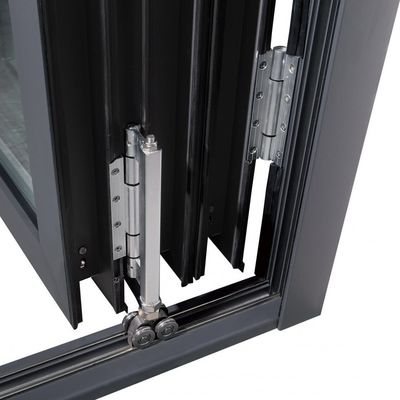 Vitres trempées en aluminium et fenêtres pliantes en chêne doré pour les centres de congrès