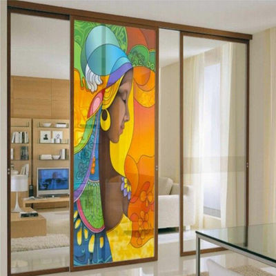 Porte coulissante en verre en aluminium avec verrouillage à plusieurs points