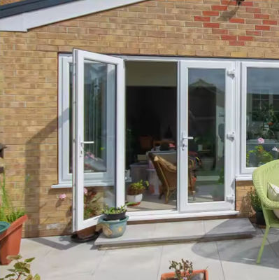 Porte pivotante en aluminium à ouverture automatique avec support en ligne 24 heures sur 24 et garantie de plus de 5 ans