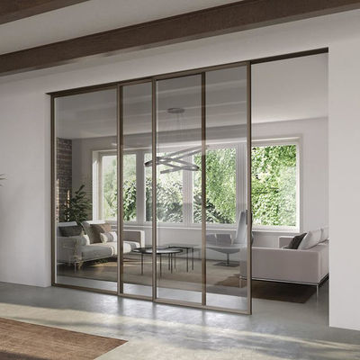 Portes de patio à plusieurs glissades personnalisables pour un compartiment de sécurité amélioré