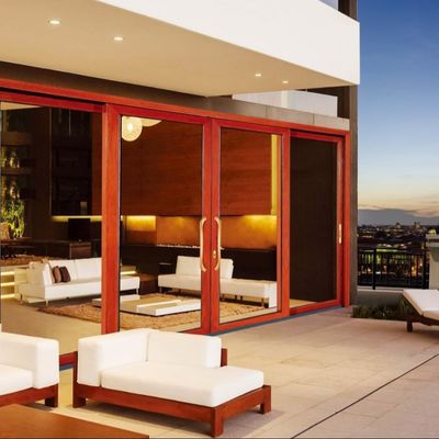 Performance ferme porte coulissante en verre durable pour une longue durée de vie de 50 ans