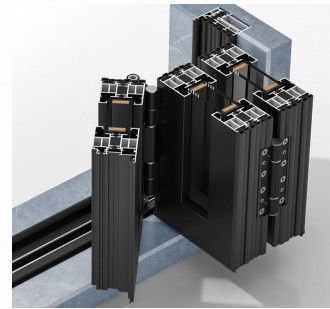 Porte pliante en aluminium de haute qualité avec largeur de cadre personnalisée et isolation phonique