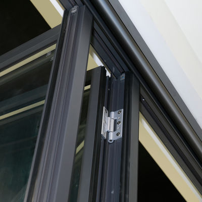 Porte à double battant en aluminium gris Faible entretien et options de verre transparent pour une efficacité élevée