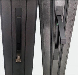 Système de porte coulissante en aluminium conception imperméable à l'eau pliable rupture thermique insonorisation porte en verre