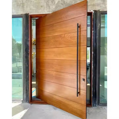 Porte en fer pivotante en verre transparent commercial avec conception graphique en acier et en aluminium