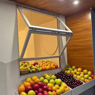 Fenêtres pliables en aluminium avec isolation acoustique, double vitrage et verre trempé solide