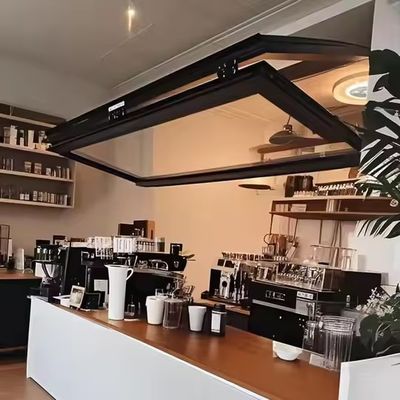 Fenêtres pliables en aluminium avec isolation acoustique, double vitrage et verre trempé solide