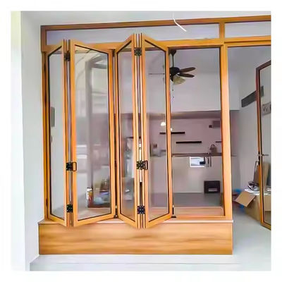 Fenêtre d'aluminium pliable à isolation thermique pour l'insonorisation et une bonne isolation acoustique