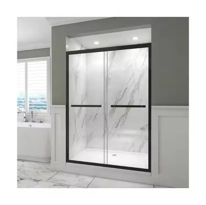 Salle de bains douche en verre trempé porte douche cloison avec style cadre mince