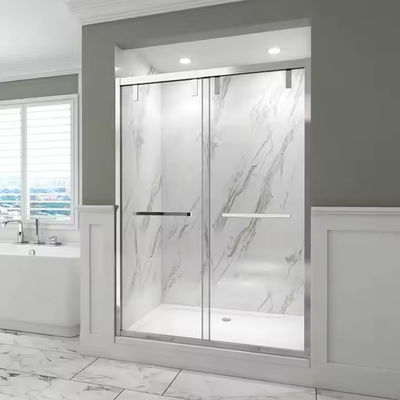 Salle de bains douche en verre trempé porte douche cloison avec style cadre mince