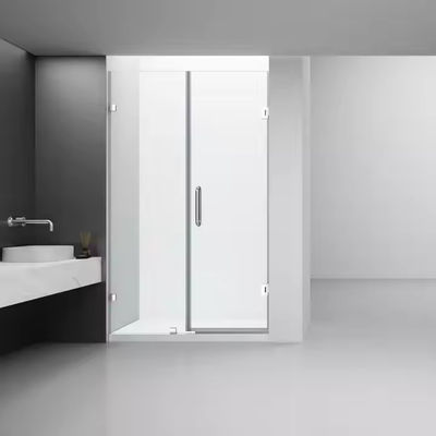 Conception sans cadre Installation facile Porte coulissante de douche en double verre de 8 mm
