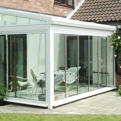 Porte pliante en aluminium personnalisable avec profilé 6063-T5 et verre trempé de 12 mm