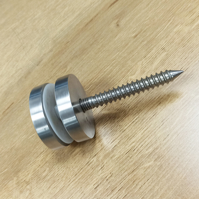 Système de garde-corps en verre avec entretoises réglables en acier inoxydable 304/316, diamètre 30 mm/42,4 mm, pour verre de 8-12 mm