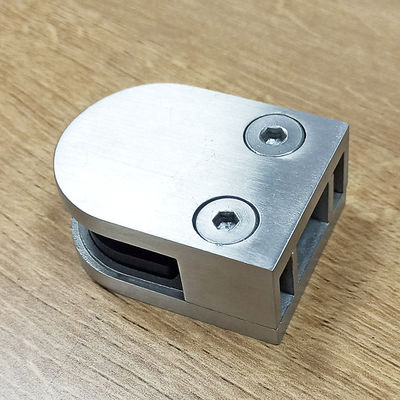 Panneau de verre trempé sans cadre Escalier garde-corps réglable conception de la pince à arc 304 316