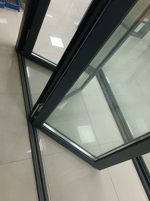 Porte pliante en aluminium empilable et robuste Porte pliante en aluminium gris de design moderne