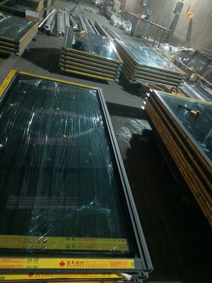 Portes en verre pliable à cadre épais résistant à la poussière