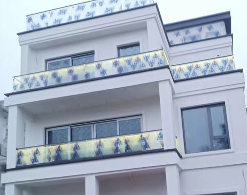 Balustrade en verre sans cadre de 10 mm d'épaisseur