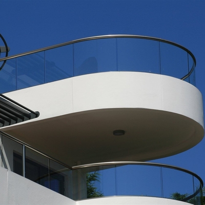 Couche noire personnalisée, balustrade en verre sans cadre